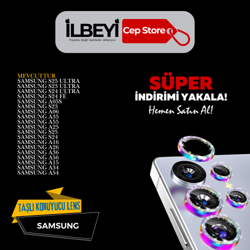 SAMSUNG TAŞLI KORUYUCU LENSLER